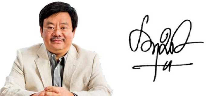 Chữ ký của Chủ tịch Masan Group - Nguyễn Đăng Quang được đánh giá là rất "sang". Ông hiện sở hữu khối tài sản tương đương 1,3 tỷ USD (theo ước tính của Forbes). Masan Group của tỷ phú Quang đang lưu hành hơn 1,17 tỷ cổ phiếu, tương đương mức vốn hóa thị trường hơn 88.489 tỷ đồng. Ảnh: Giadinhvietnam.