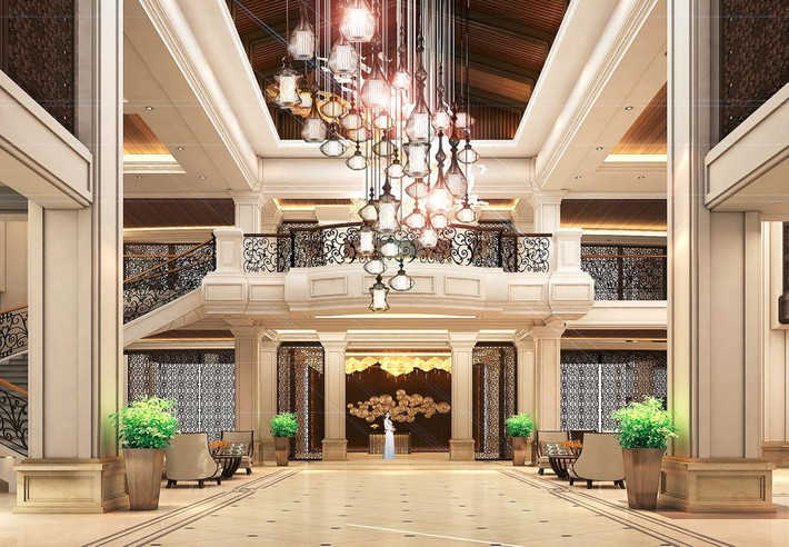 Có giá trên 10 triệu đồng/đêm, Vinpearl Da Nang Ocean Resort and Villas (Trường Sa, Ngũ Hành Sơn, Đà Nẵng) được thiết kế theo kiến trúc kiểu tân cổ điển hiện đại. Ảnh: Dulich24.