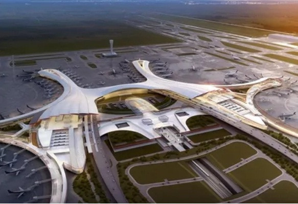 Với tổng chi phí hơn 11 tỷ USD, sân bay Chengdu Tianfu sẽ có 6 đường băng và công suất phục vụ 90 triệu hành khách mỗi năm. Sân bay dự kiến hoạt động vào nửa đầu năm 2021. Ảnh: Chengdu-expat.