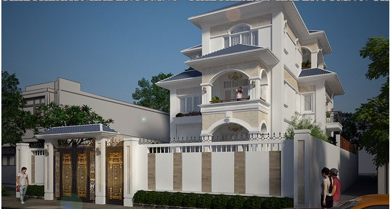 Tường rào cao nhưng không tạo sự nặng nề mà vẫn yên tĩnh, đảm bảo sự riêng tư cho chủ nhà. Ảnh: Thietkebietthudep.