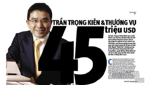 Đại gia trẻ tuổi Trần Trọng Kiên là người tiếp quản hãng hàng không Hải Âu. Ông Trần Trọng Kiên là chủ tịch HĐQT Thiên Minh cũng là chủ sở hữu của nhiều khách sạn, khu nghỉ dưỡng tại Việt Nam. Ảnh: Đời sống pháp luật.
