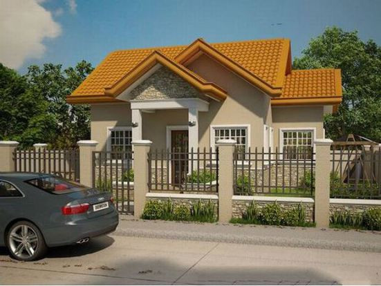 Nhà cấp 4 mái ngói kiểu chữ A đẹp giản dị. Ảnh: Kienthinh.