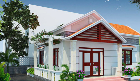 Ngôi nhà được thiết kế theo xu hướng nhà vườn kiến trúc trúc hiện đại với sân vườn thoáng mát bao quanh. Ảnh: Maunhadep.