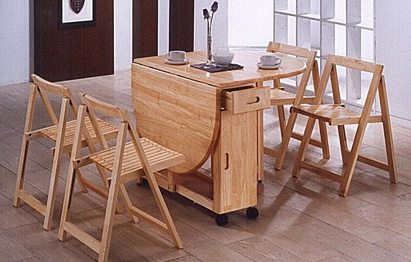 Nội thất gấp gọn tạo cho căn phòng vẻ đẹp, đầy đủ tiện nghi và tiện lợi gấp lại khi không có nhu cầu sử dụng, giúp căn phòng luôn rộng thoáng. Ảnh: Banghexep.