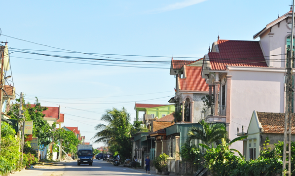 Những năm 1990 trở về trước, vùng quê này là đồng không mông quạnh, người dân hầu hết làm nông nghiệp. Ảnh: Báo Nghệ An.