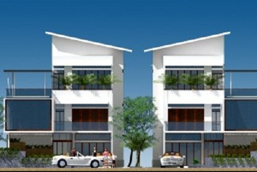 Kiến trúc hiện đại của ngôi biệt thự thể hiện ở đường nét tối giản, vuông vức. Những vách kính cửa sổ lớn mang gió và ánh sáng tới từng góc phòng. Ảnh: Kientrucadong.