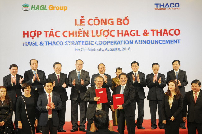 Nhìn thất tiềm năng ở mảng nông nghiệp của Hoàng Anh Gia Lai, tỷ phú Trần Bá Dương - Chủ tịch THACO Trường Hải quyết định rót cả chục ngàn tỷ đồng vào công ty Nông nghiệp Hoàng Anh Gia Lai. Ảnh: HAGL.