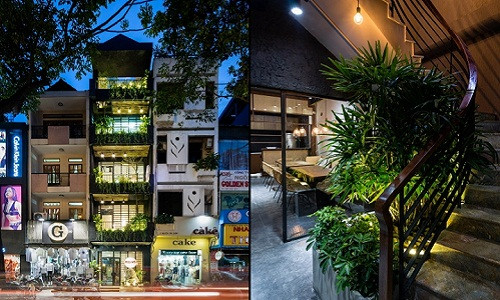 Redot Restaurant là công trình chuyển đổi từ nhà phố sang nhà hàng. Vấn đề lớn nhất của các kiến trúc sư là khai thác không gian theo chiều dài của ngôi nhà 5 tầng sao cho phù hợp với chức năng không gian bán hàng.