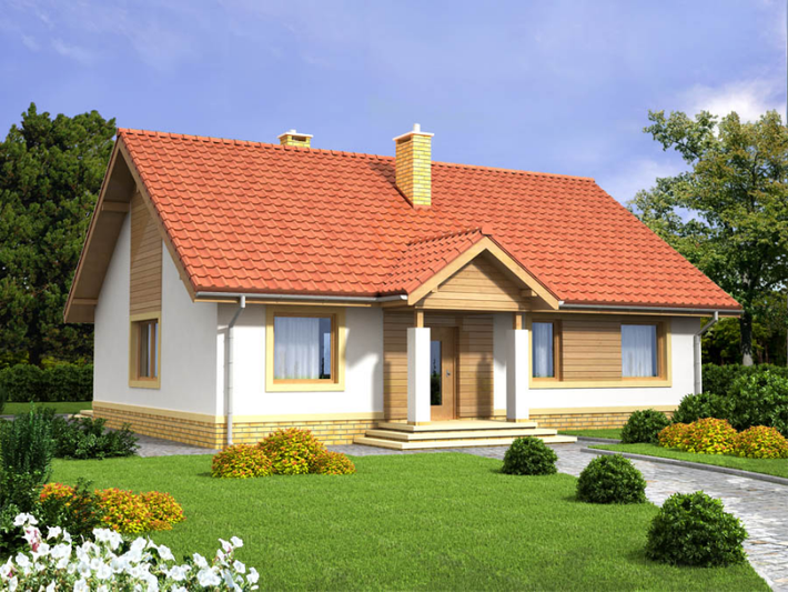 Công trình giữ nguyên nhiều nét đẹp của nhà 1 tầng truyền thống như mái ngói đỏ, bậc tam cấp, hệ thống máng nước. Cửa sổ kính thiết kế nhiều kiểu dáng vừa tăng độ thông thoáng vừa giúp diện mạo ngôi nhà hiện đại hơn. Ảnh: Arcviet