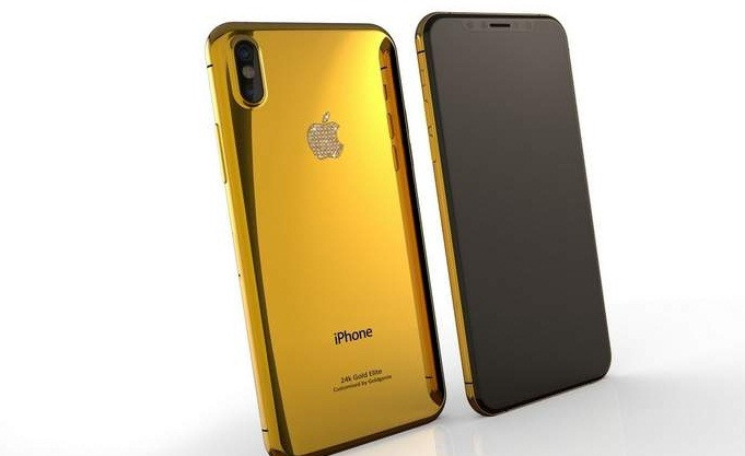 Theo đại diện của Goldgenie, công ty sẽ nâng cấp sáng giá cho iPhone 8 với những điểm nhấn từ đường nét chạm khắc xảo, logo Apple làm tư pha lê Swarovski. Ảnh: TechViral.