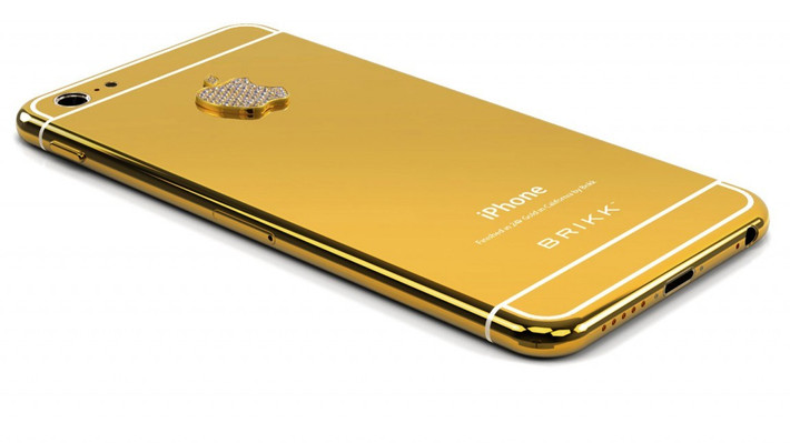 Chi phí cho một lần chế tác iPhone 8 phiên bản mạ vàng chưa được tiết lộ. Ảnh: Goldgenie.
