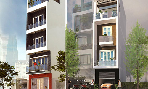 Hệ thống lan can kính, cửa kính rộng, tường ốp gạch gốm có độ bền rất cao, ít phải sửa chữa. Ảnh: Ktshanoi.