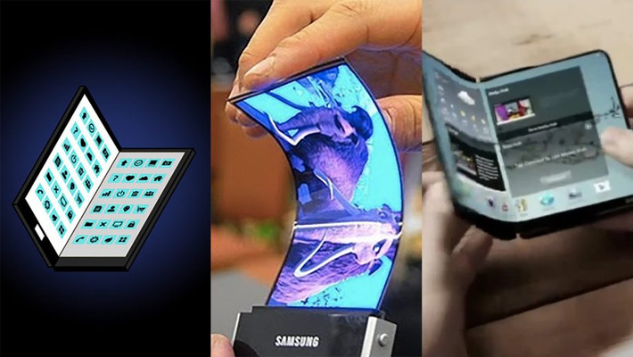 Điện thoại uốn gập của Samsung được cho là mang tên Galaxy X. Nhiều khả năng nó sẽ ra mắt vào năm 2018. Một số chuyên gia công nghệ dự đoán, Galaxy X sẽ là đối thủ đáng gờm của iPhone X. Ảnh: TrustedReviews.