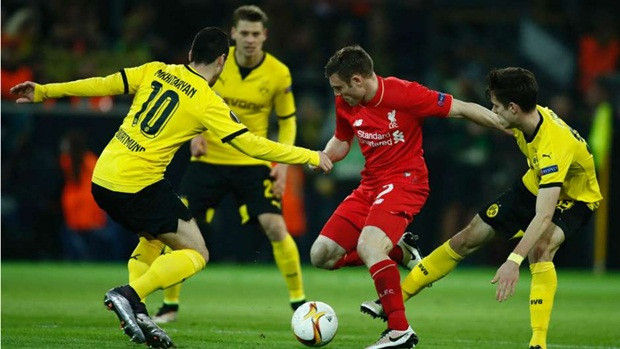 James Milner mặc dù 30 tuổi thế nhưng cầu thủ này vẫn tỏa sáng rực rỡ tại Signal Iduna Park khi là người kiến tạo cho bàn thắng mở tỷ số trận đấu.