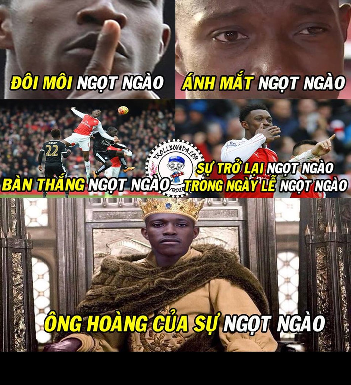 Sau bàn thắng vào lưới mang lại chiến thắng của Arsenal, cư dân mạng chế ảnh sự trở lại của Welbeck đầy sự ngọt ngào.