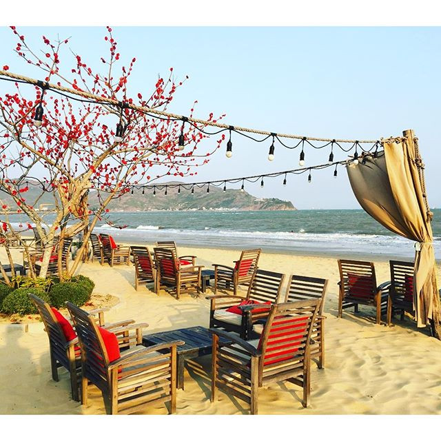 Quán có view nhìn thẳng ra biển dễ làm liên tưởng đến hình ảnh nhộn nhịp, sang chảnh ở các bãi biển nước ngoài, rất nhiều du khách đến đây để trải nghiệm thử không gian hiếm có khó tìm ở Việt Nam.