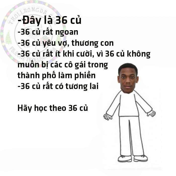 Ngôi sao Anthony Martial của Man United cũng là chủ đề để các cư dân mạng cuồng bóng đá chế ảnh phong trào hãy như tôi.