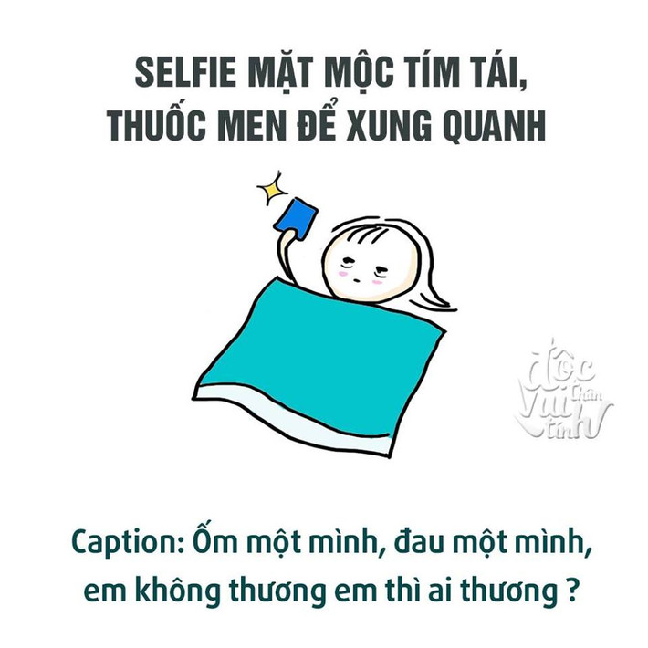 Nhưng đa phần, các bức ảnh "thả thính" tựu chung đều nói đến việc cô đơn và cần người bên cạnh để dẹp bỏ nỗi hưu quạnh.