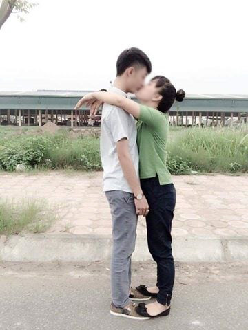 Bức ảnh hôn nhau của cặp đôi trai gái Việt từng là nạn nhân của trò nhờ sửa ảnh trên mạng xã hội.