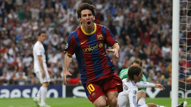 Lionel Messi là trung tâm để Pep Guardiola xây dựng lối chơi khi tại vị tại Barca. Ảnh: Goal.com...