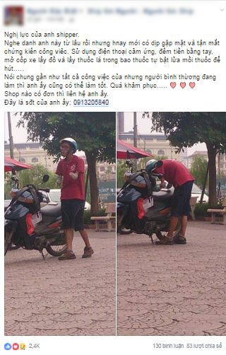 Thời gian qua, nghề shipper không còn xa lạ gì với giới trẻ và đặc biệt là với những bạn sinh viên. Trong mắt nhiều người, đây là một công việc khá đơn giản khi các shipper chỉ việc nhận hàng và giao hàng cho khách rồi thu tiền. Tuy nhiên, khi tìm hiểu công việc của những shipper nhiều người sẽ thấy rằng xung quanh nghề nghiệp của họ có biết bao chuyện buồn, vui.
