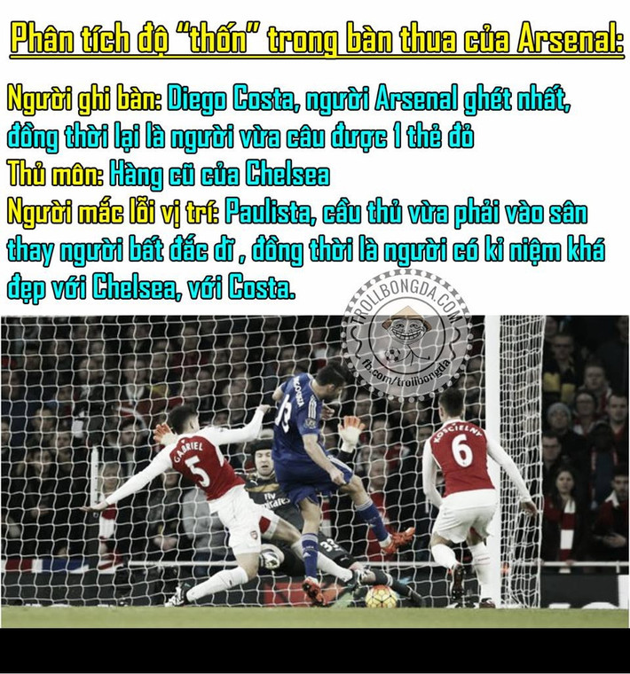 Kịch bản trận lượt về giữa Arsenal và Chelsea chẳng khác là mấy so với trận lượt đi mùa giải 2015/2016.