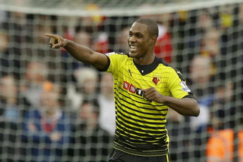 Mặc dù chỉ được đánh giá trung bình tại Premier League thế nhưng Watford mùa này đang sở hữu một chân sút cực đáng sợ đó là Ighalo. Tiền đạo này đã ghi tới 15 bàn trong tổng số 30 bàn của toàn đội. Với hiệu suất 0.47 bàn/ trận Odion Ighalo đang đứng ở vị trí thứ 10 trong danh sách những cầu thủ có hiệu suất ghi bàn tốt nhất giải Ngoại hạng Anh. Ảnh trong bài: Fourfourtwo.com.