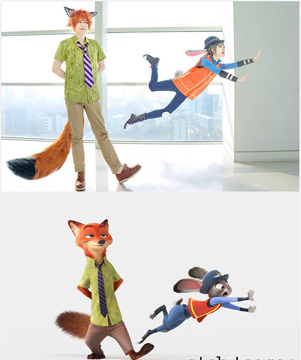 Bộ ảnh cosplay cho phim hoạt hình Zootopia được Tiểu Nhu và Tiểu Tiểu Bạch đầu tư rất nhiều. Từng chi tiết trang phục, phụ kiện của nhân vật hoạt hình được bộ đôi chuẩn bị rất tỉ mỉ.