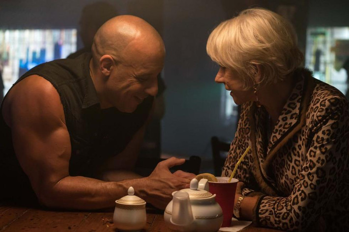 Vin Diesel và nữ diễn viên gạo cội Helen Mirren.