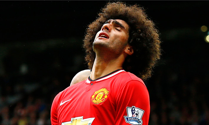 Marouane Fellaini cũng là một cầu thủ gốc Bỉ đang dần đánh mất mình tại giải Ngoại hạng Anh. Từ lúc chuyển sang Man United từ Everton, chưa bao giờ tiền vệ cao kều 1m95 này có thể tìm lại phong độ xuất sắc như ở sân Goodison Park.