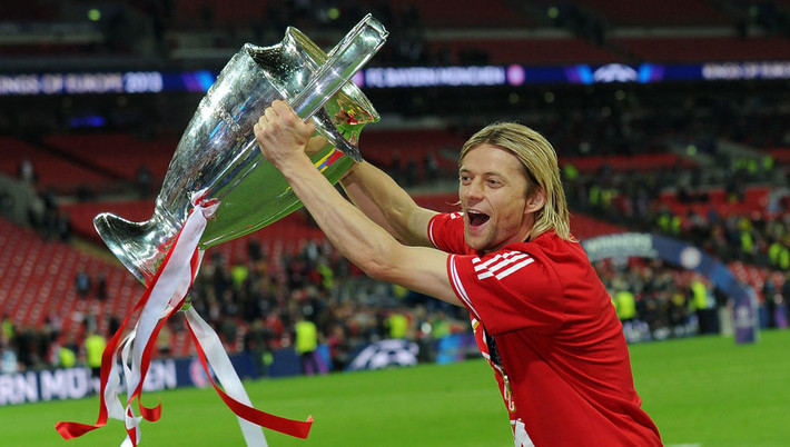 Anatoliy Tymoshchuk ra sân 3 lần ở Champions League 2012/13 và góp tên trên băng ghế dự bị của Bayern Munich ở trận chung kết đụng đại kình địch Dortmund. Sau khi rời Allianz Arena, Tymoshchuk gia nhập Zenit Saint Petersburg và hiện khoác áo Kairat tại Kazakhstan Premier League.