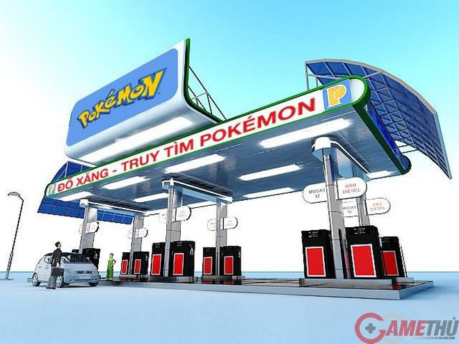 Rất nhiều trạm đổ xăng đã được lập ra và bán 24/24 để phục vụ cho các game thủ đi săn Pokemon.