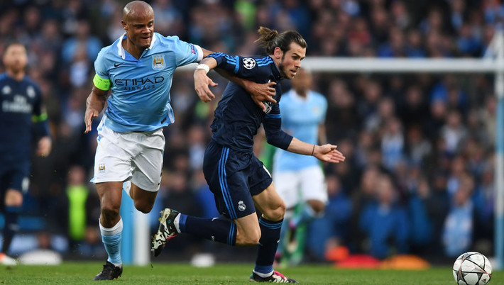 Vincent Kompany đã hoàn thành xuất sắc trong việc khóa chặt những mũi nhọn của Real Madrid. Từ Gareth Bale đến Lucas Vasquez, tất cả đều "tắt điện" trước bức tường thép của The Citizens.