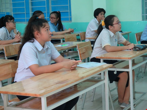 Các thí sinh đã sẵn sàng bước vào cuộc tranh tài để chiến đấu vào lớp 10 công lập.