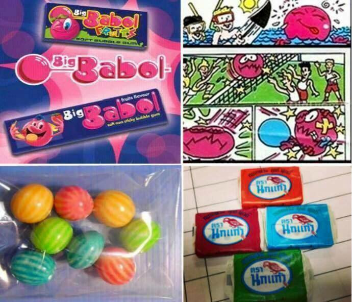 Những chiếc kẹo cao su của Thái hay big babol làm nên một tuổi thơ đầy "dữ dội" của thế hệ 8X, 9X. Nhai hết phần ngọt sau đó thổi một quả bóng cực to khiến họ cảm thấy tự hào với chúng bạn cho dù bị dính đầy lên mặt mũi và tóc.