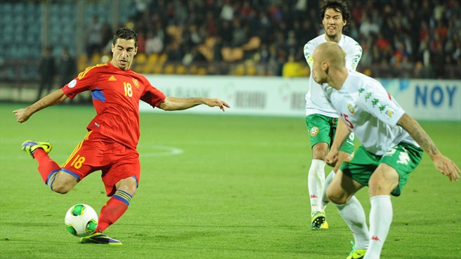 Henrikh Mkhitaryan là ngôi sao có nguy cơ lớn nhất phải chia tay World Cup 2018. Cụ thể, Armenia chỉ mới có được 3 điểm qua 4 trận. Ảnh: Getty Image.