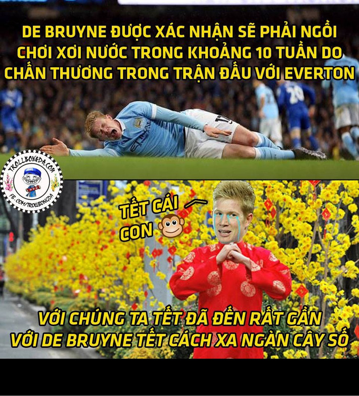 Phải ăn Tết trong bệnh viện khiến De Bruyne bật khóc và trách móc rằng "Tết cái con khỉ".