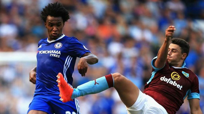Willian không chỉ đóng góp 1 bàn thắng trong chiến thắng 3-0 của Chelsea trước Burnley mà anh còn tạo ra 5 cơ hội ghi bàn cho các đồng đội.