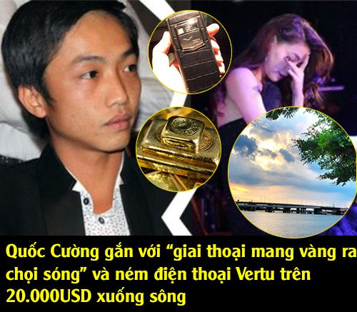 Điện thoại hạng sang Vertu là một trong những món hàng xa xỉ ưa thích của nhiều đại gia Việt. Trong đó, đáng chú ý nhất là Cường đô la với câu chuyện ném điện thoại Vertu có giá 20.000 USD xuống sông. Hành động này khiến nhiều người phải trầm trồ thán phục về độ giàu có của Cường đô la. Ảnh: Đời sống.
