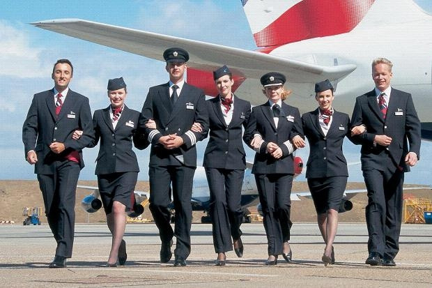 Hãng hàng không British Airways trả lương cơ bản cho tiếp viên hàng không trung bình 15.000 USD/năm trở lên. Ảnh: Maryhop.
