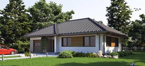 Diện tích xây nhà chỉ chiếm một phần nhỏ còn lại ưu tiên dành cho không gian vườn xanh mướt. Ảnh: Thietkethocongnhadep.