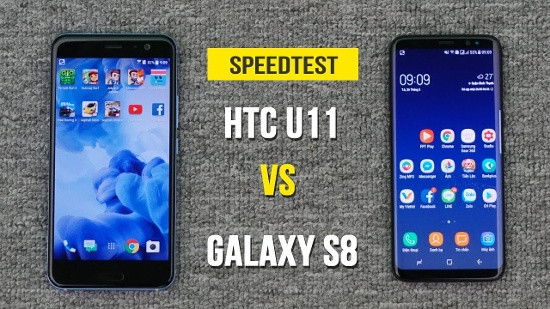 Khá thú vị khi HTC U11 cũng được trang bị phần cứng tương tự Galaxy S8 với bộ vi xử lý Qualcomm Snapdragon 835, RAM 4GB, bộ nhớ trong 64GB và cũng hỗ trợ khe cắm thẻ nhớ microSD. Một lần nữa pin của hai máy có cùng dung lượng.