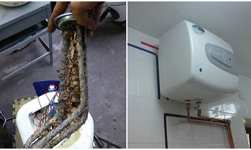 Bật bình nóng lạnh trong khi tắm là thói quen sử dụng của không ít gia đình. Mọi người cho rằng bình nóng lạnh có rơ le tự ngắt điện nên đảm bảo an toàn ngay cả khi mở điện. Ảnh: Binhnonglanheu.