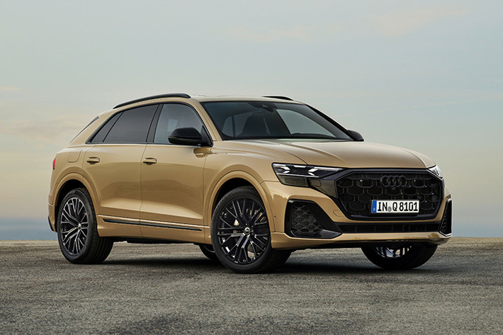 Động cơ xăng V6 3.0 TFSI công suất 250 kW (340 mã lực) và mô men xoắn cực đại 500 Nm. Audi Q8 tăng tốc từ 0 tới 100 km/h chỉ trong 5,9 giây với tốc dộ tối đa 245 km/h. Mẫu xe SUV hạng sang này đặc biệt hiệu quả nhờ công nghệ mild hybrid mới (MHEV).