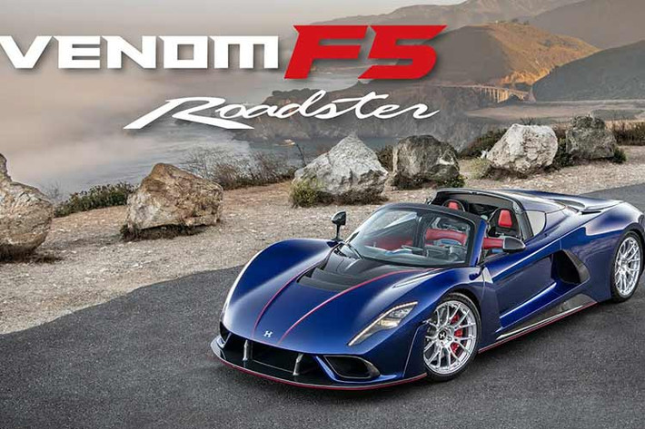 Hennessey Venom F5 – 485 km/h Cung cấp sức mạnh cho Hennessey Venom F5 là khối động cơ V8 tăng áp kép, dung tích 6.6 lít được chế tác đặc biệt. Động cơ này có khả năng sản sinh công suất cực đại lên đến 1.817 mã lực và mô-men xoắn tối đa ở mức 1.617 Nm.