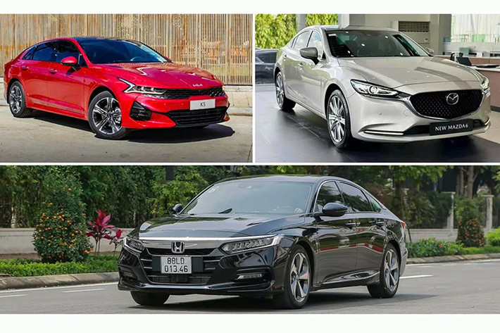 Ngoài việc có tới 9 mẫu xe Nhật bản trong top ôtô ế ẩm nhất Việt Nam tháng 2/2025, gây chú ý nữa là sự góp mặt của gần như toàn bộ các thành viên phân khúc sedan cỡ D. Cụ thể, có tới 3/4 mẫu xe công bố doanh số ghi danh vào top, gồm Honda Accord, Kia K5 và Mazda6.