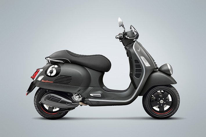 Vespa Sei Giorni là một trong những mẫu xe Vespa có giá trị nhất trên thế giới kể từ lần đầu sản xuất như một phiên bản giới hạn với 300 xe, đã định hình trở thành mẫu xe dành cho các cuộc tranh đua. Năm 2020, phiên bản Vespa Sei Giorni II mới sở hữu những điểm nhấn độc đáo mới về thiết kế và công nghệ.