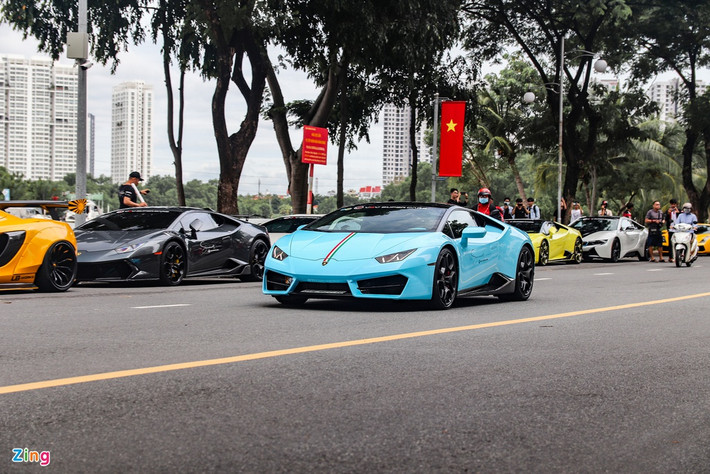 Sự kiện này quy tụ hầu hết thương hiệu siêu xe danh tiếng tại Việt Nam như Lamborghini, McLaren, Rolls-Royce...