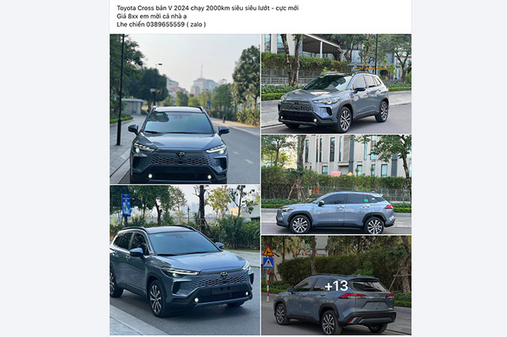 Trên thị trường xe cũ hiện nay, rất nhiều phiên bản Toyota Corolla Cross đang được chào bán với giá cả và tình trạng khác nhau. Đáng chú ý, một trong số đó là chiếc Toyota Corolla Cross 2024 siêu lướt phiên bản 1.8V sản xuất năm 2024 đuọc chủ nhân chào bán lại.