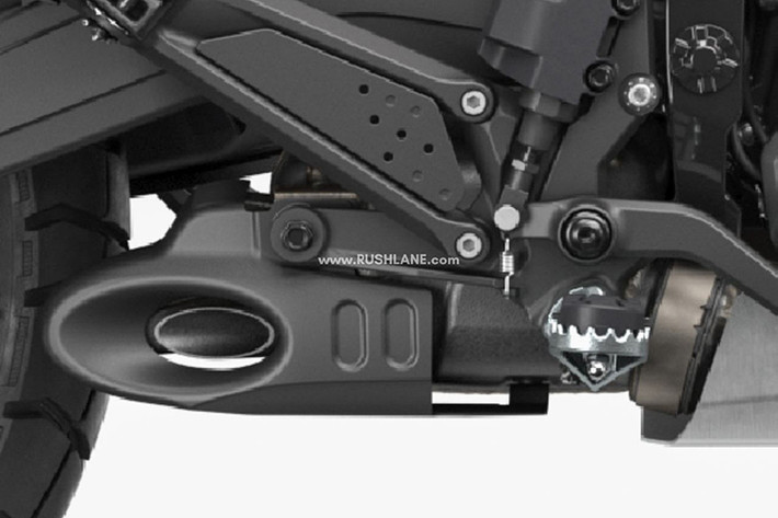 Hành trình của hệ thống treo là 200mm và không có khả năng điều chỉnh độ nén hoặc nảy hồi ở cả hai đầu. Ở phía sau bộ giảm xóc WP APEX Emulsion có thể điều chỉnh tải trọng.